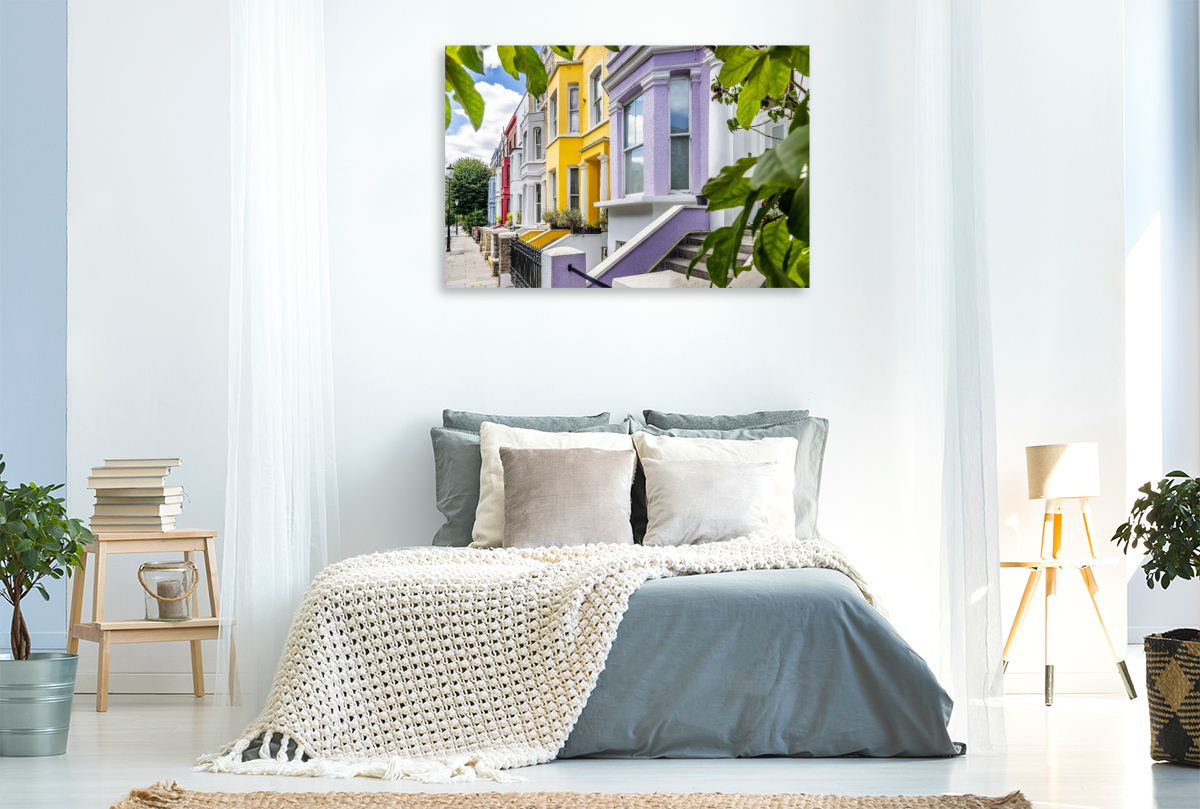 Bunte Hausfassaden mit Stil Notting Hill