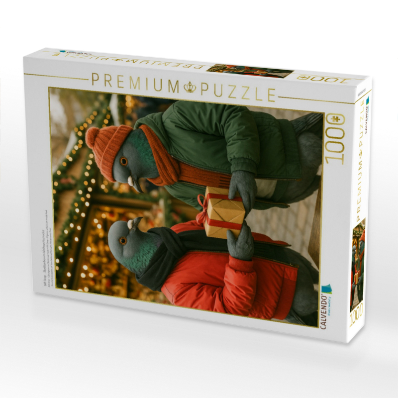 Gift Drop – Stadttauben im Weihnachtsmodus