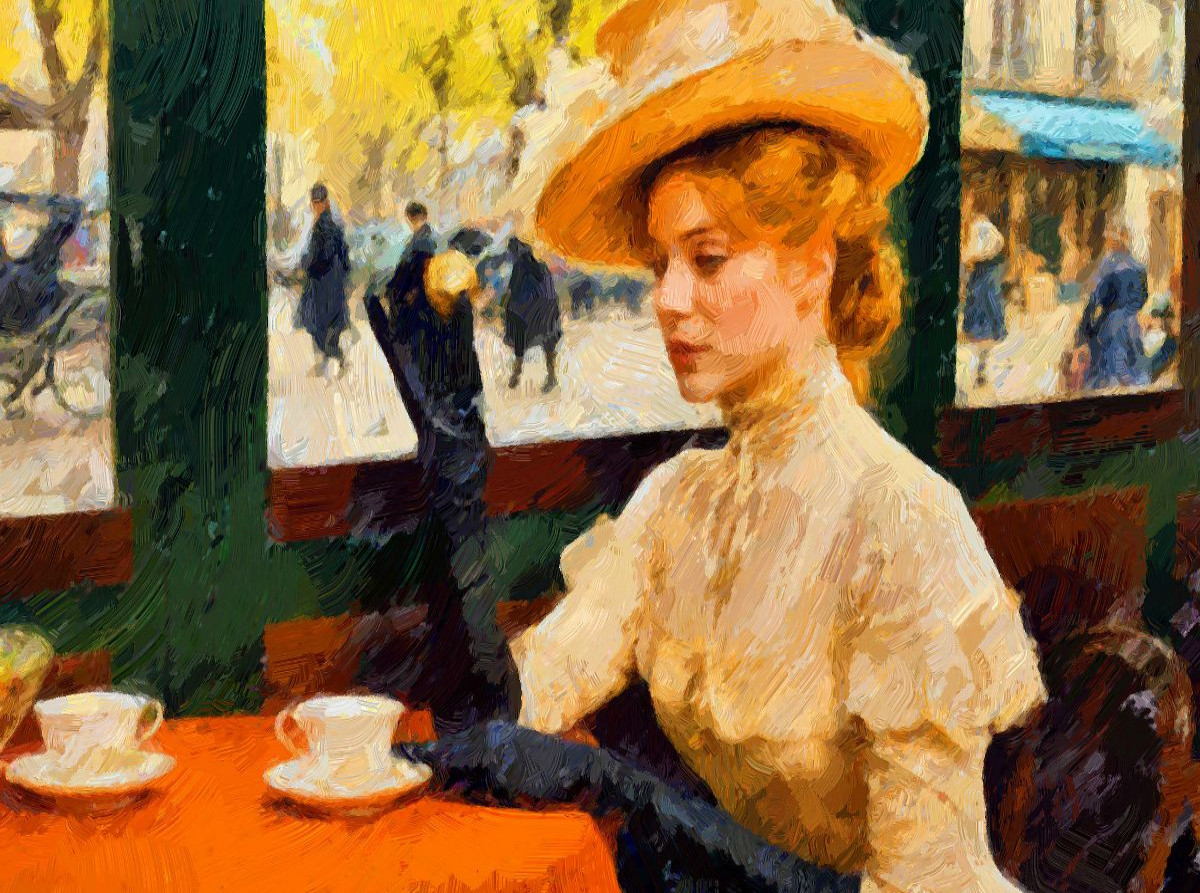 Tänzerinnen waren ein beliebtes Motiv für Edgar Degas, aber auch diese elegante Dame hätte ihn als Motiv gereizt.
