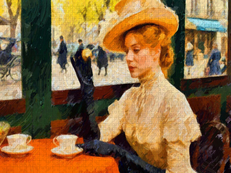 Tänzerinnen waren ein beliebtes Motiv für Edgar Degas, aber auch diese elegante Dame hätte ihn als Motiv gereizt.
