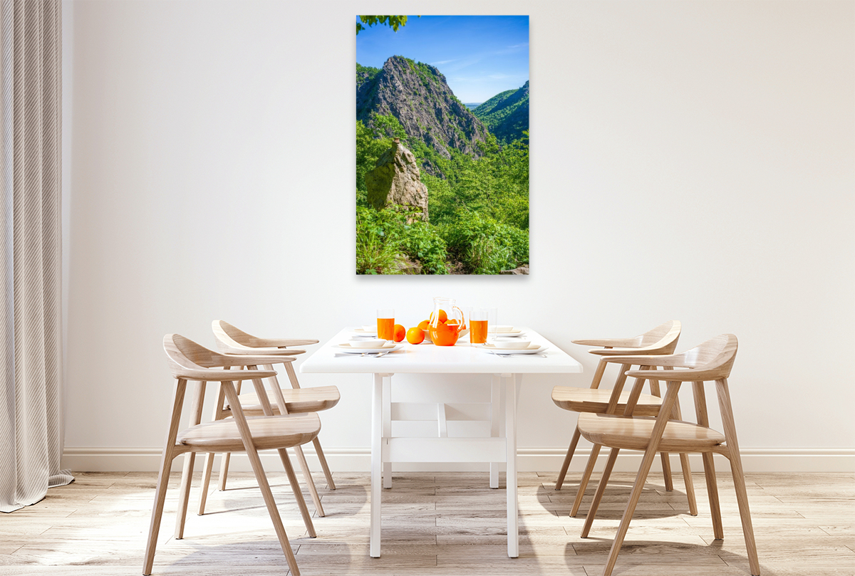 Bodetal - Blick zur Roßtrappe