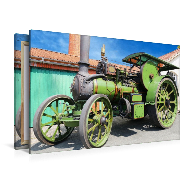 Dampftraktor Aveling u. Porter, Herstellungsort Rochester, Verbundmaschine, Gewicht 10t.