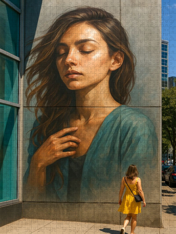 Junge Frauen - Mural Graffiti
