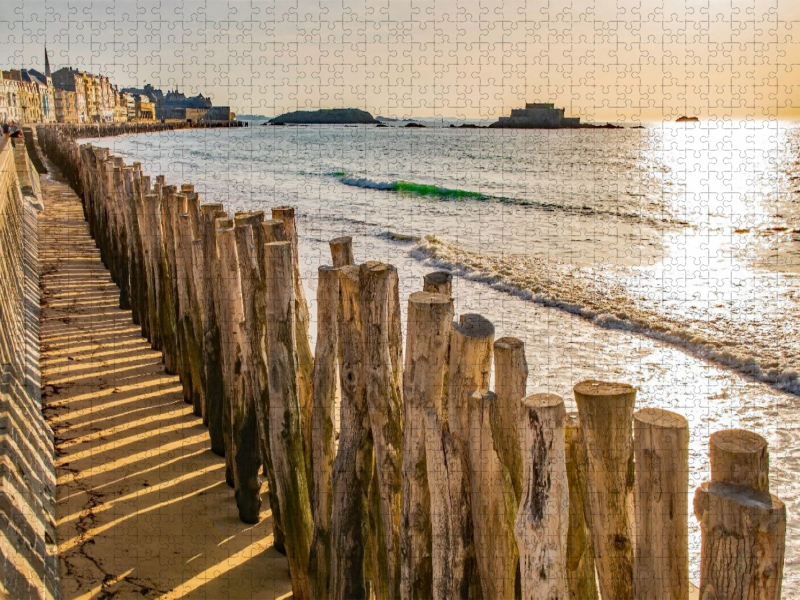 Sonnenuntergang, Saint Malo, Bretagne, Frankreich