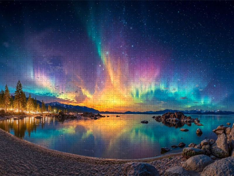 Nordlichter am Horizont