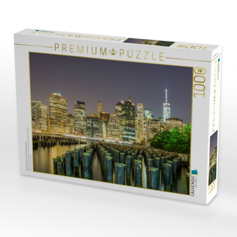Nachtaufnahme von Manhattan Skyline