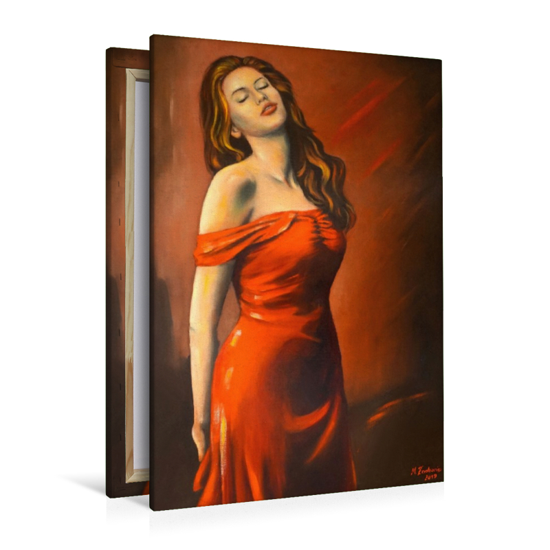 Lady im roten Kleid