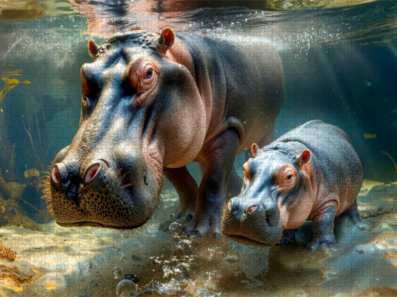 Auch unter Wasser ein Herz und eine Seele