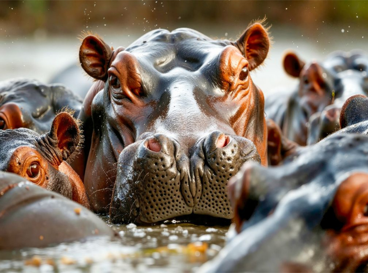 Geselligkeit im Wasser