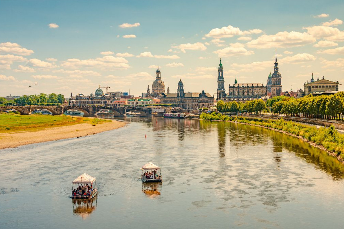 Dresden, Die Elbe im Sommer