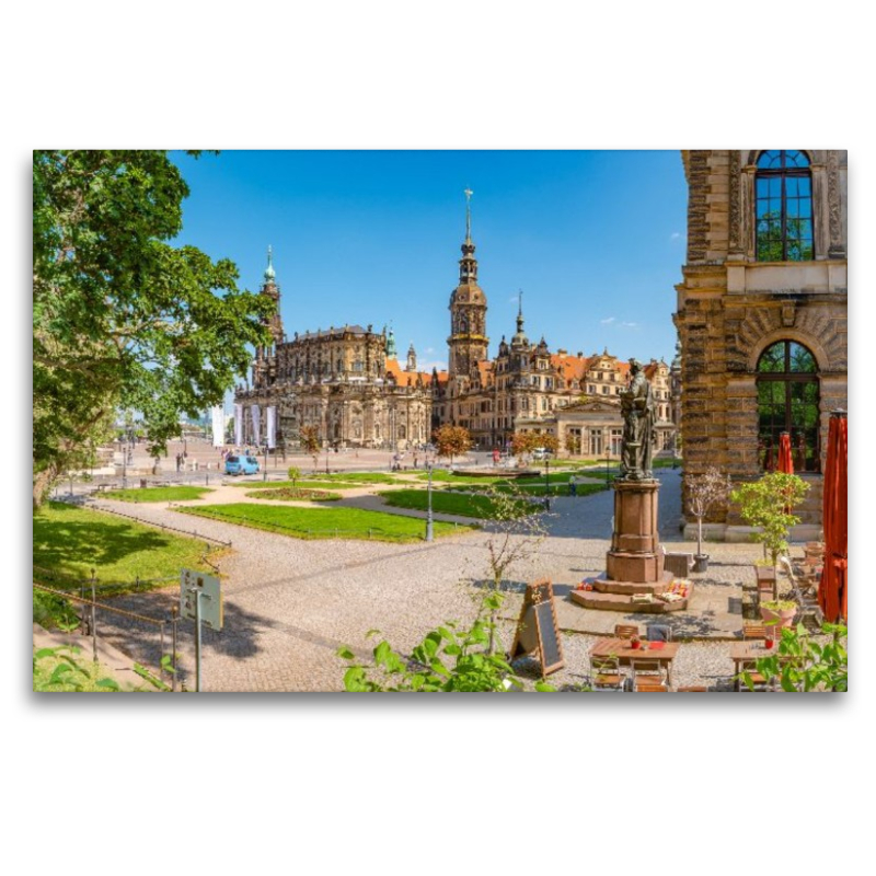 Dresden, Theaterplatz und Kathedrale Sanctissimae Trinitatis
