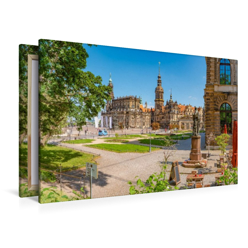 Dresden, Theaterplatz und Kathedrale Sanctissimae Trinitatis