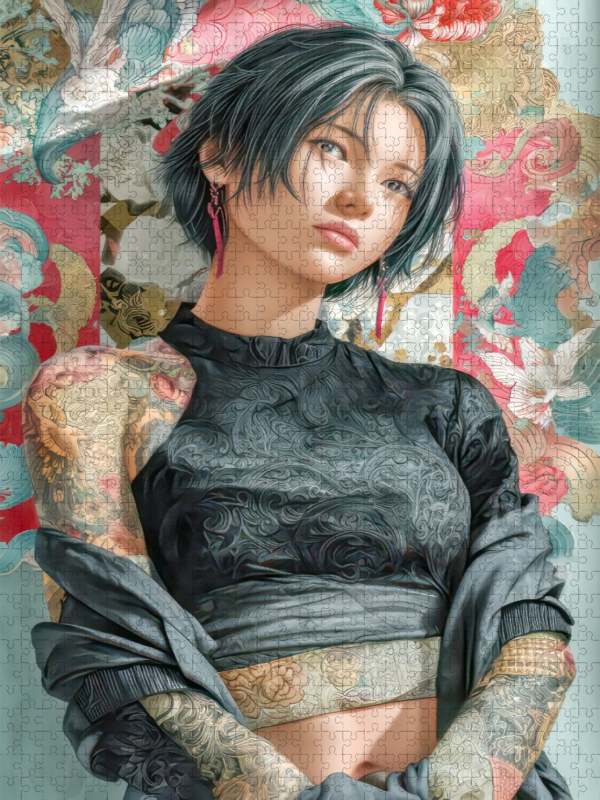 Taatoo Frauen in Manga-Ästhetik