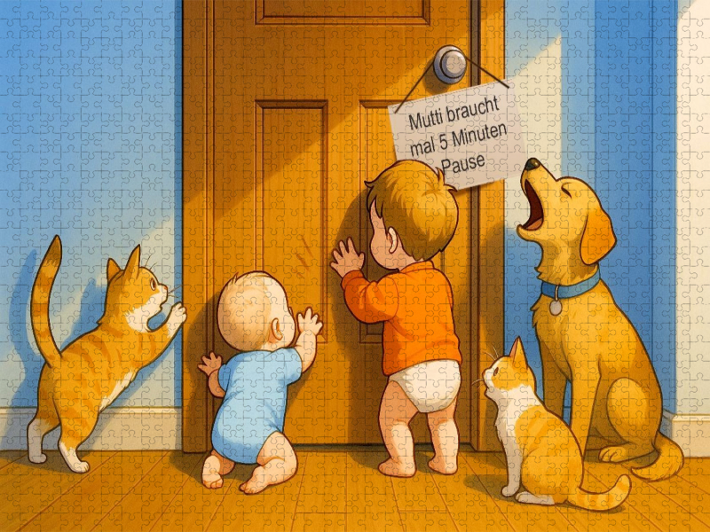 Wenn Mutti mal kurz auf Toilette ist