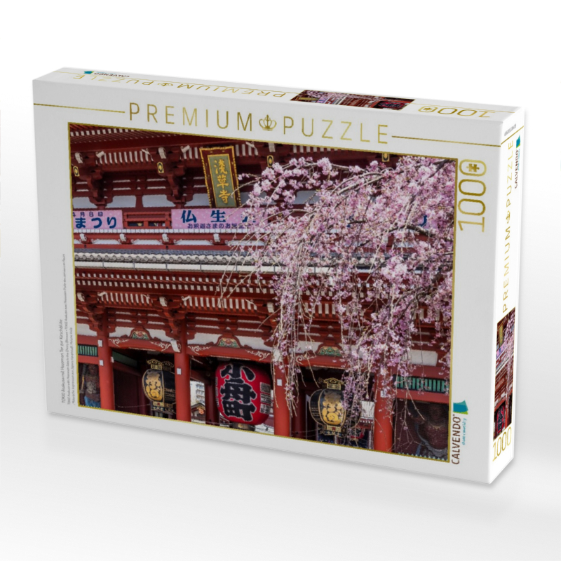 TOKIO Asakusa mit Hozomon Tor zur Kirschblüte