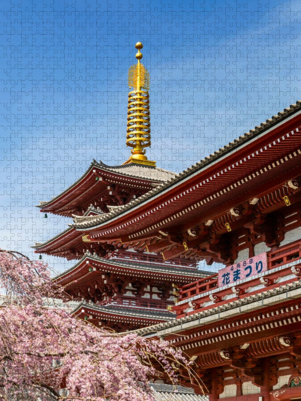 Bezaubernde Pagode und Hozomon Tor des Senso-ji-Tempels in Tokio
