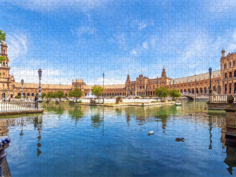 Der spanische Platz in Sevilla