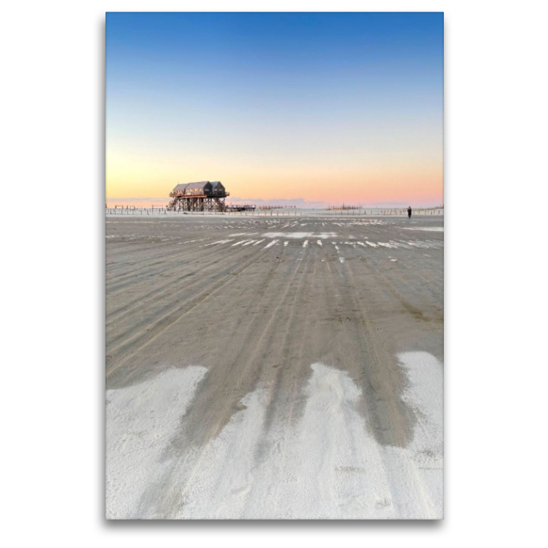Schnee am Ordinger Strand
