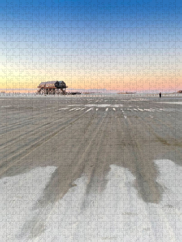 Schnee am Ordinger Strand