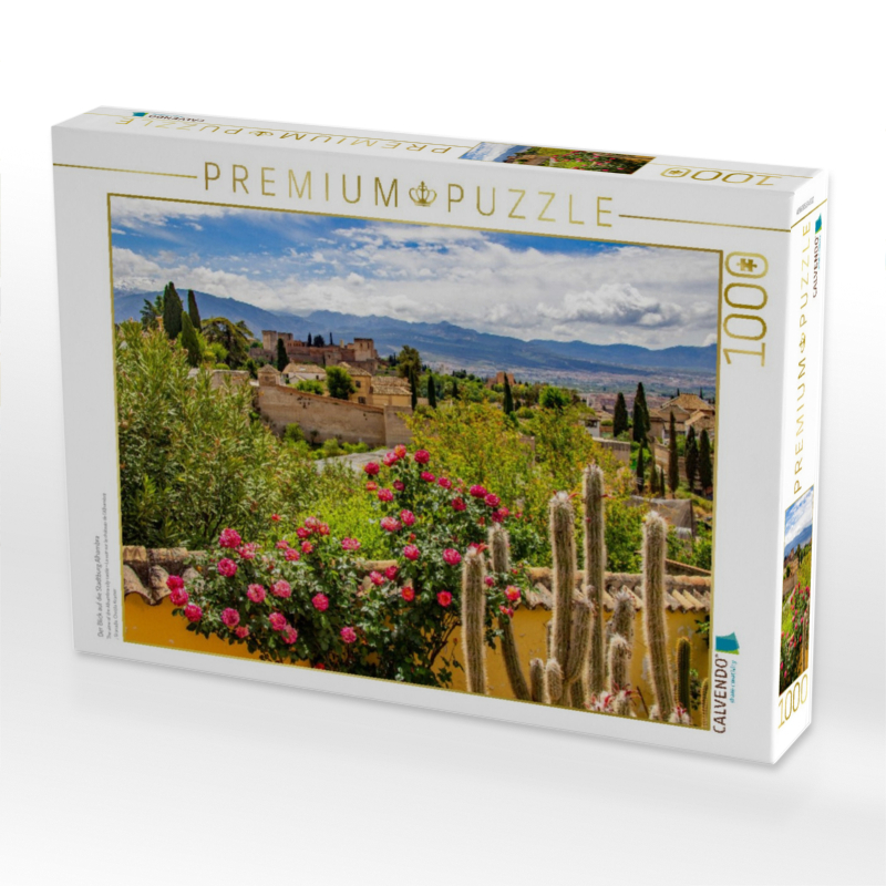 Der Blick auf die Stadtburg Alhambra