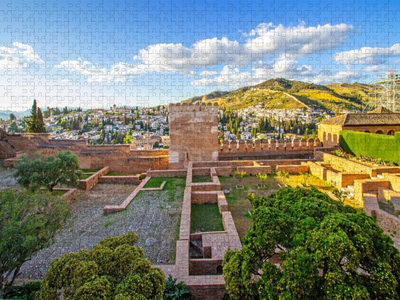 Schöner Panoramablick von der Alhambra