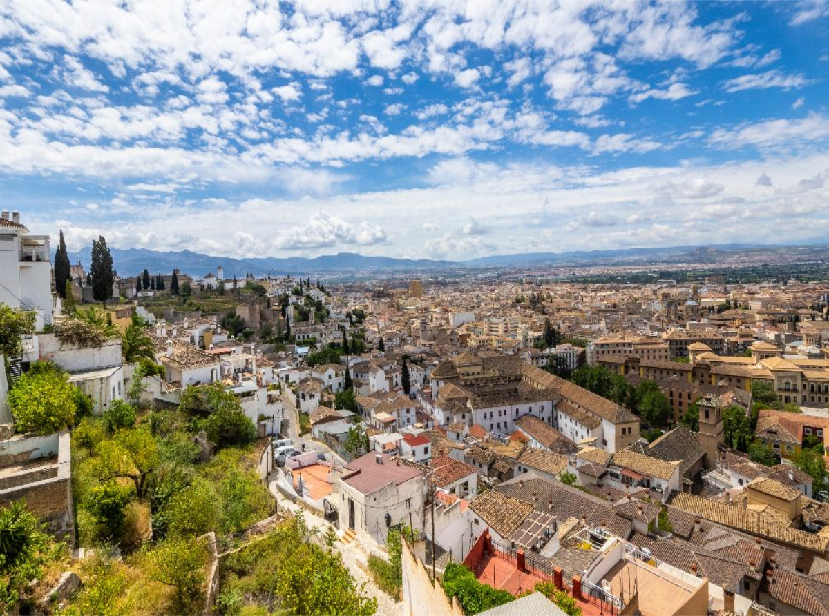 Der Blick auf die Altstadt Granada