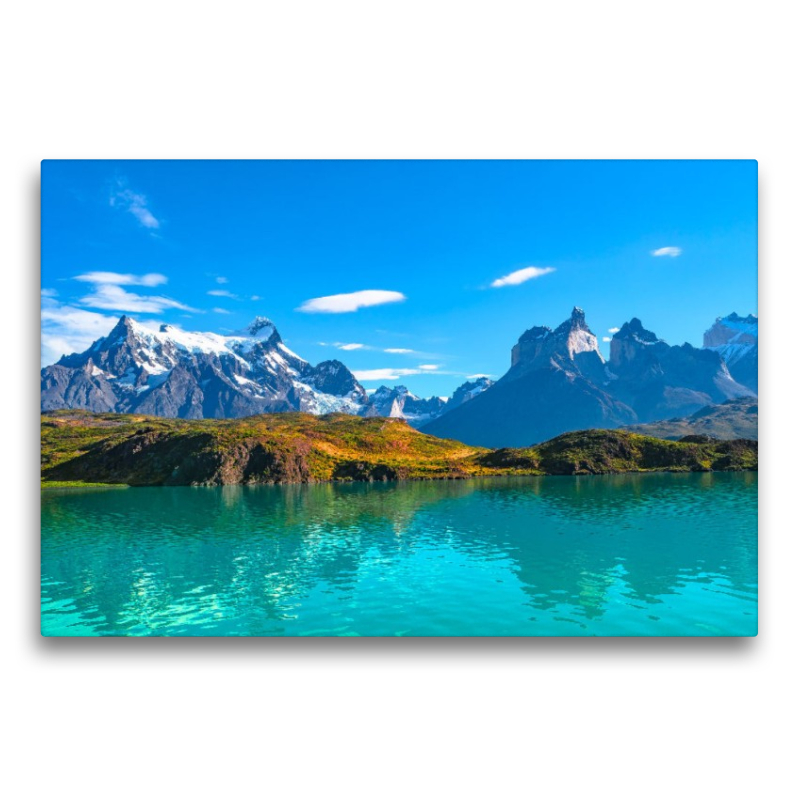 Torres Paine Massiv und Pehoe Lagune