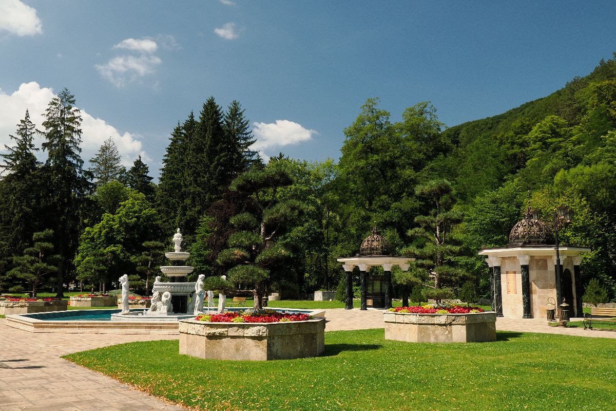 Kurpark in Rajecké Teplice (Bad Rajetz)