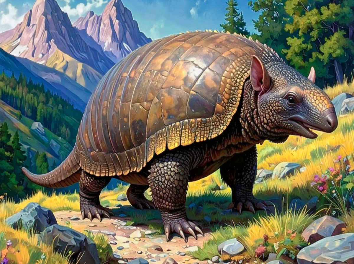 Das Riesengürteltier (Priodontes maximus) kann bis zu 1,5 Meter lang werden. Leider ist es vom Aussterben bedroht.