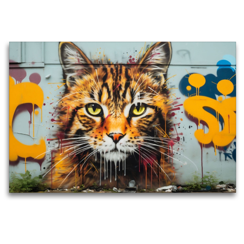 Ein Motiv aus dem Kalender 'Graffiti Katzen'