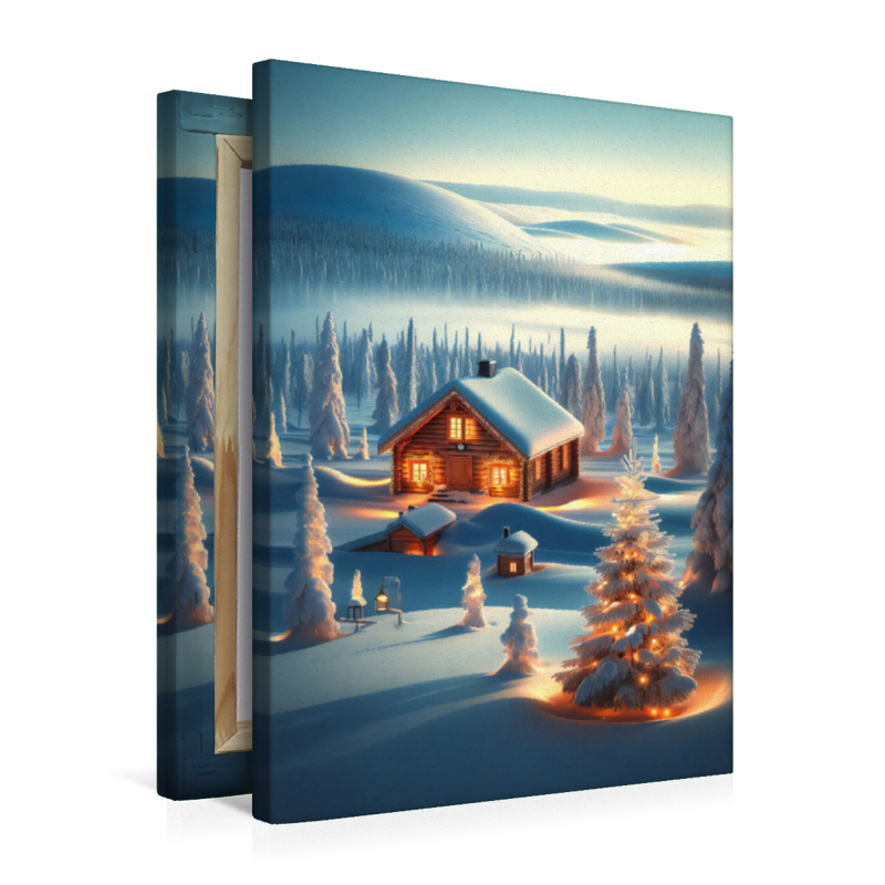 Stille Winteridylle in Lappland
