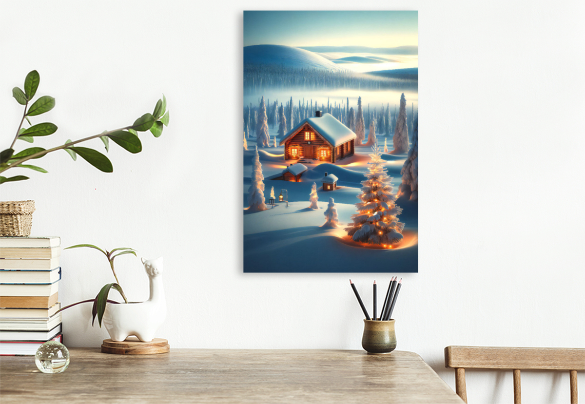 Stille Winteridylle in Lappland