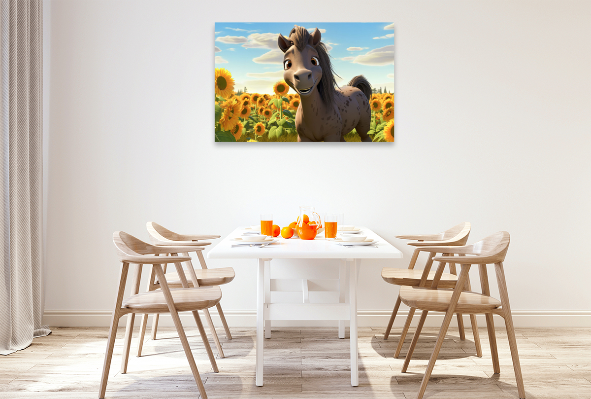 Pony Lorenzo liebt Sonnenblumen