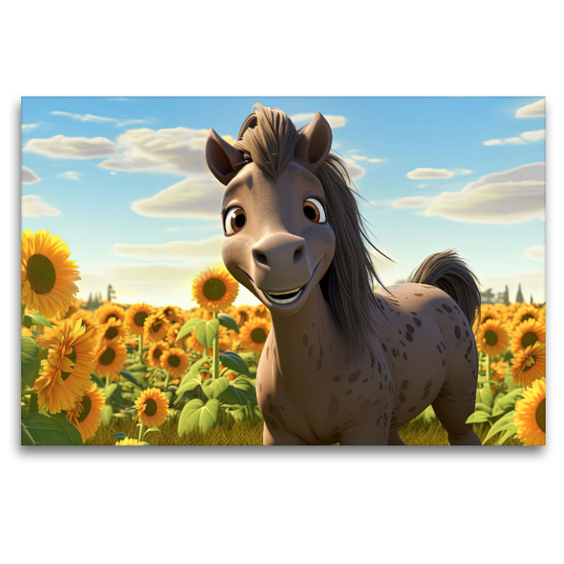 Pony Lorenzo liebt Sonnenblumen