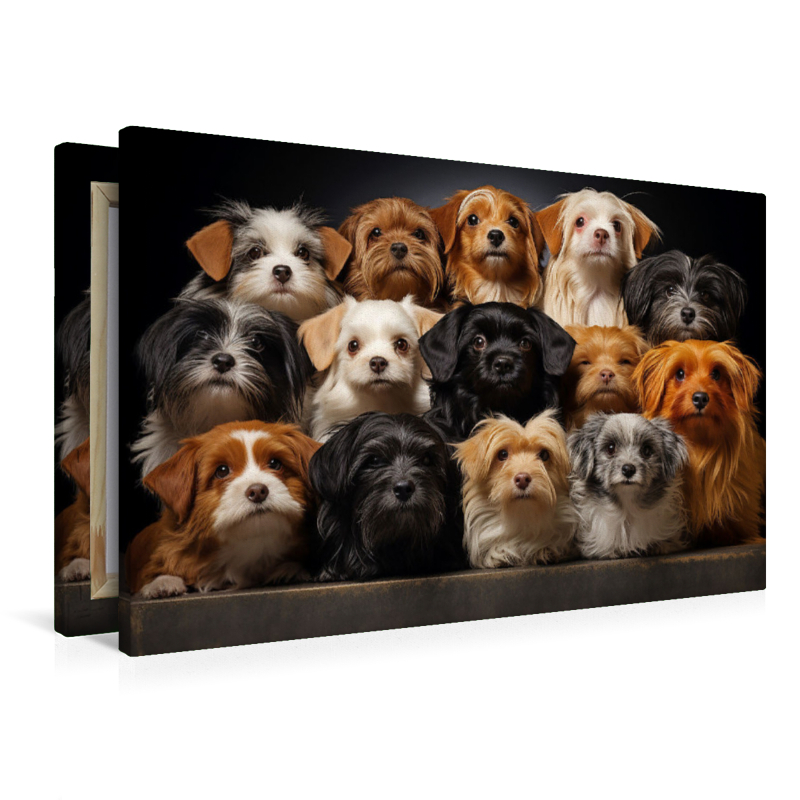 Viele kleine Hunde auf einem Bild
