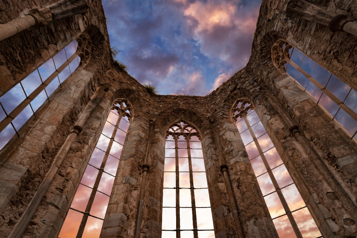 Ruine der Propsteikirche auf dem Virgilienberg in Friesach