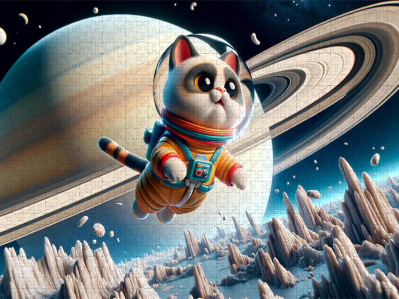 Katzenkosmonaut: Tanz durch Saturns Ringe