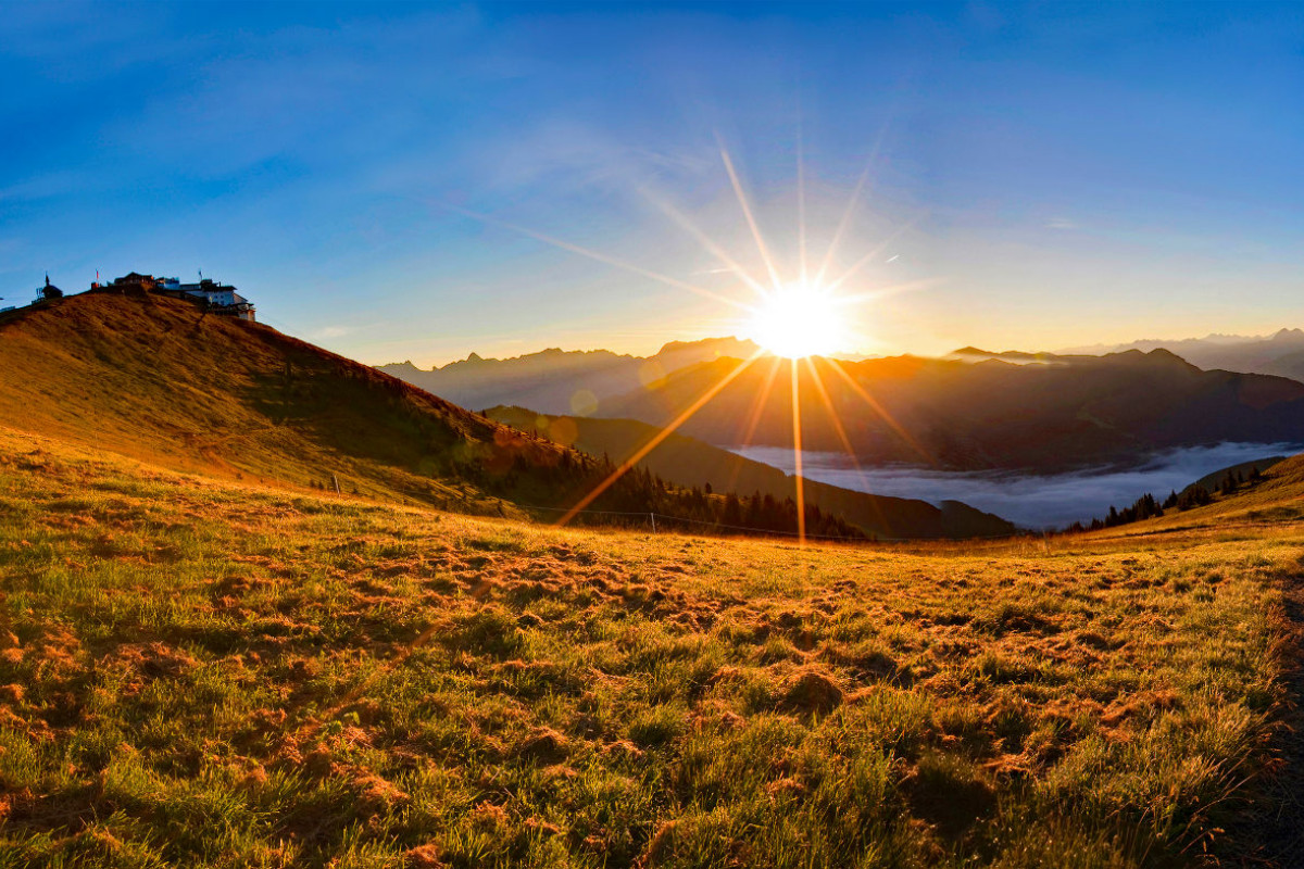 Sonnenuntergang in den Berchtesgadener Alpen