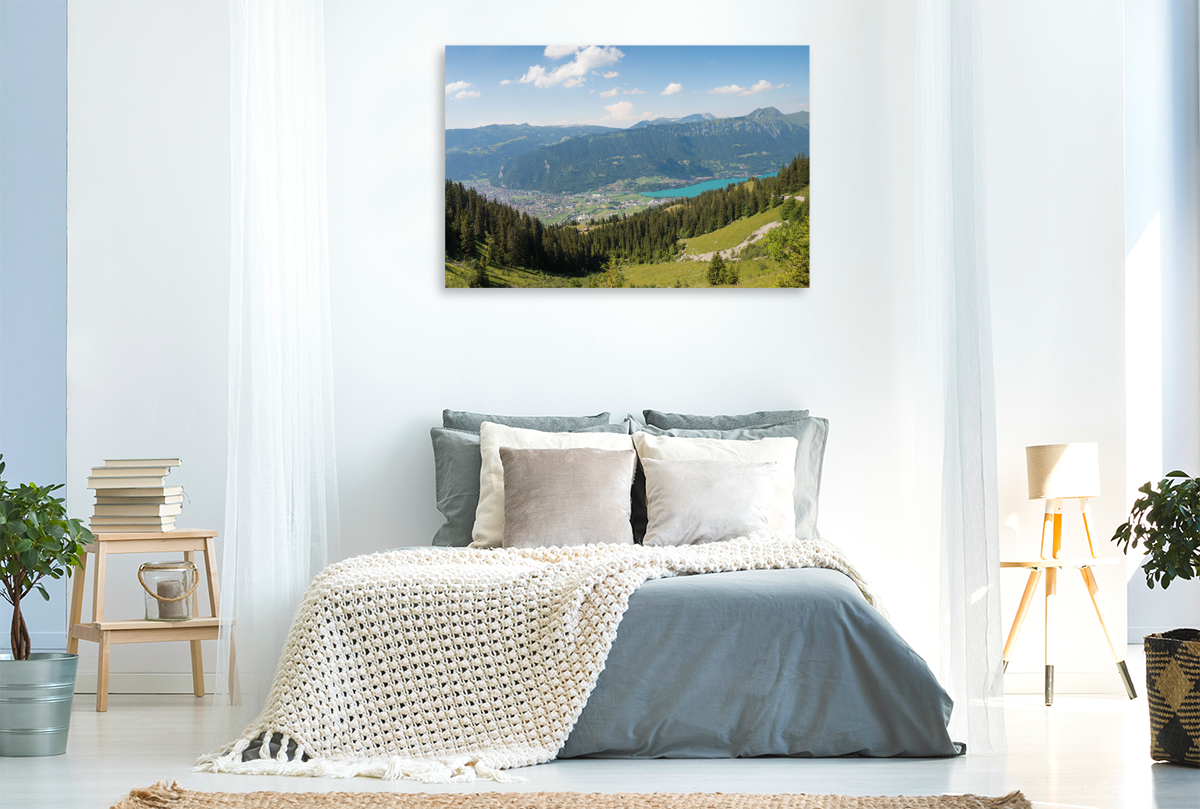 Aussicht von der Schynigen Platte auf Interlaken und Brienzersee