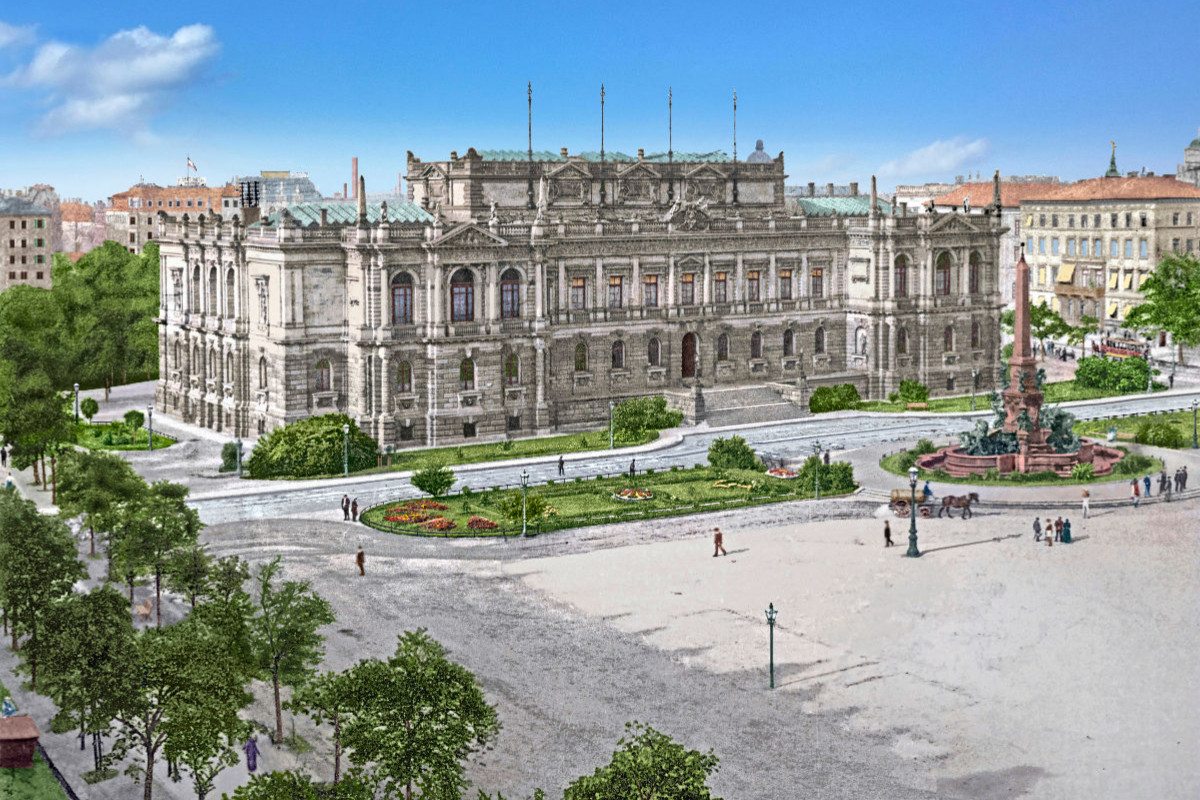 Leipzig - Bildermuseum am Augustusplatz um 1900