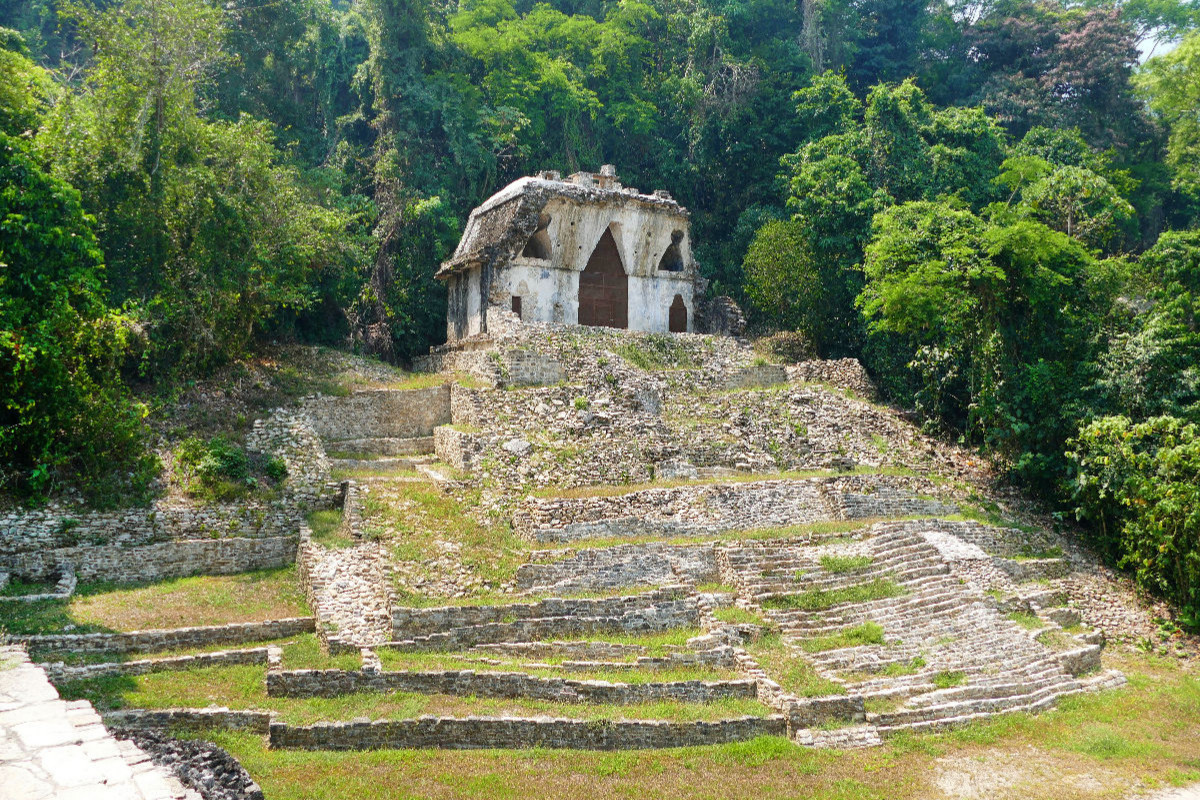 Palenque, Templo de la Cruz de Hoja (Blätterkreuztempel)