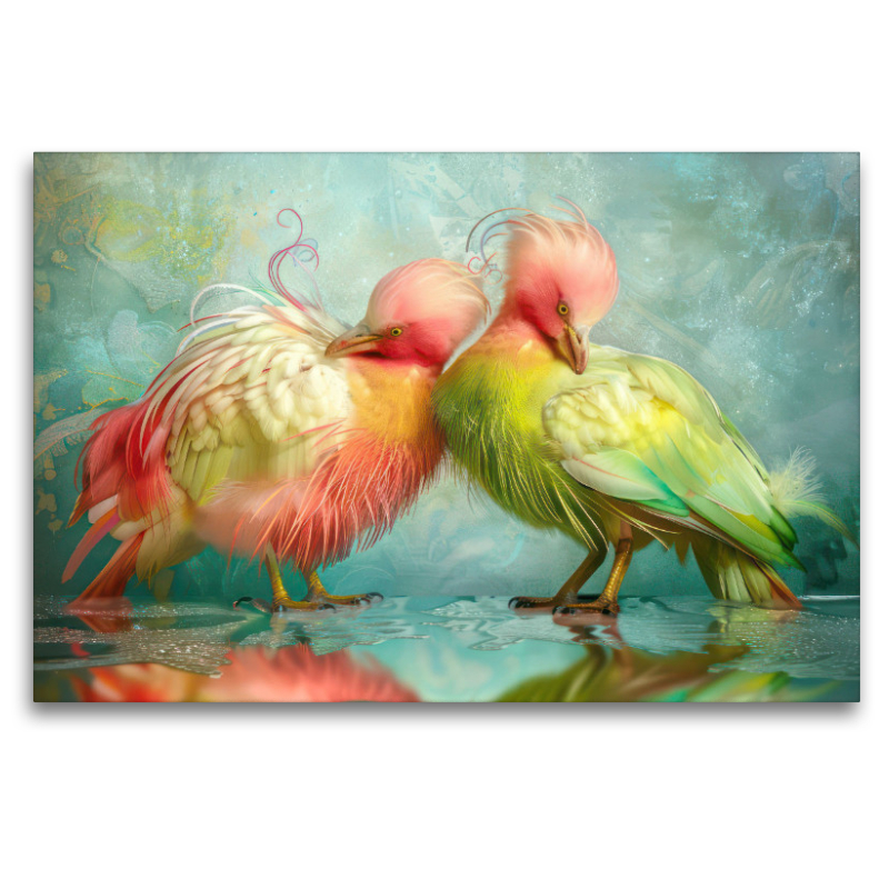 Colourful fantasy birds