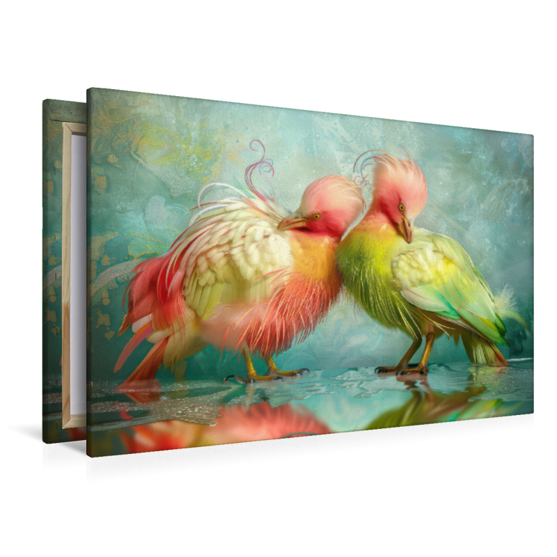 Colourful fantasy birds