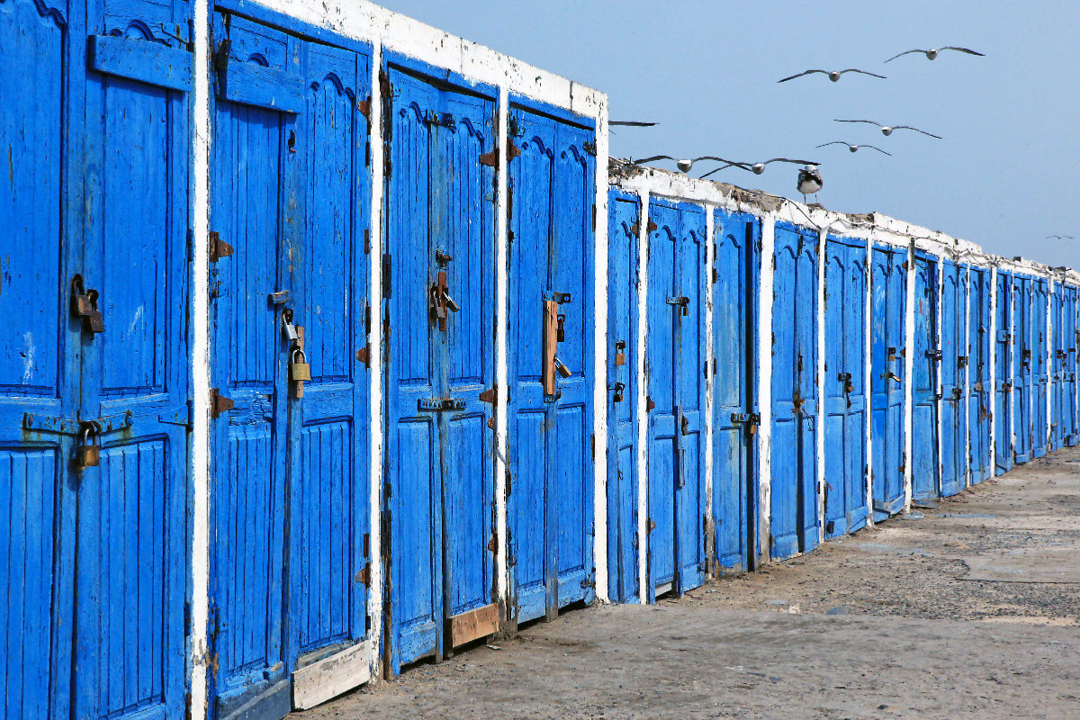 Bunte Türen, Essaouira