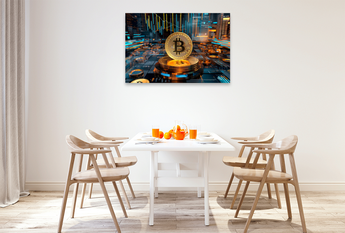 KRYPTO KUNST Bitcoin und Charts