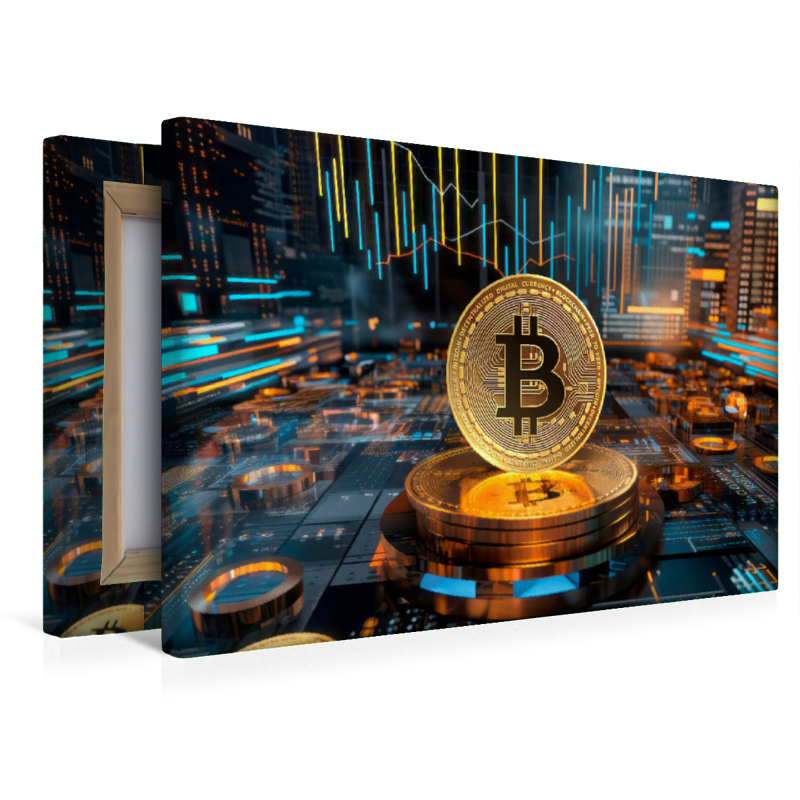 KRYPTO KUNST Bitcoin und Charts