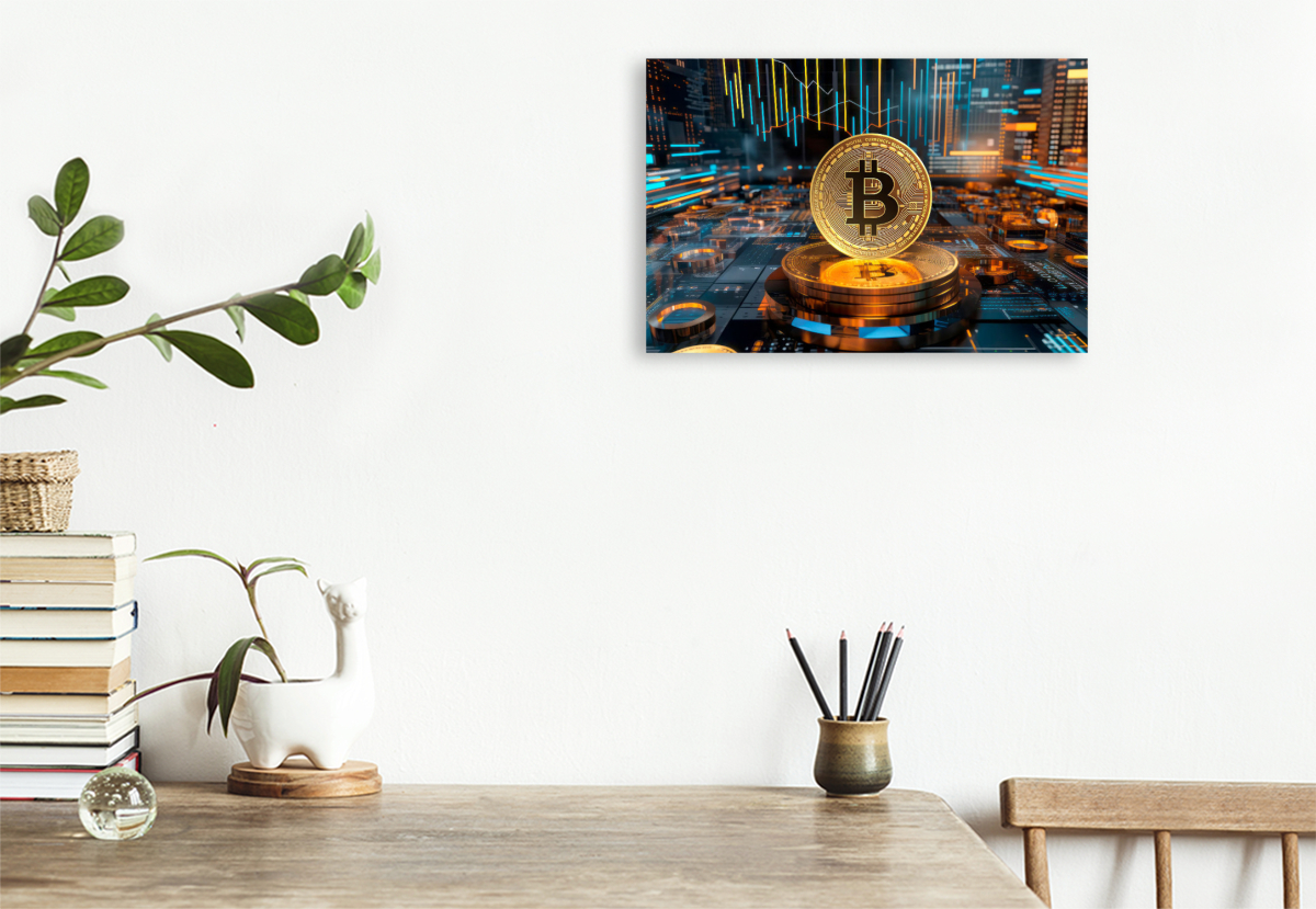 KRYPTO KUNST Bitcoin und Charts