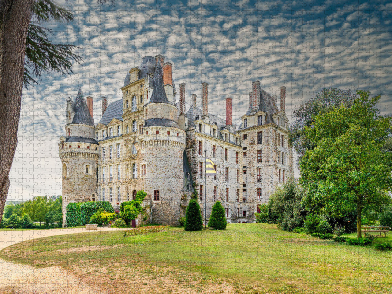 Château de Brissac. Ein Motiv aus dem Kalender Châteaux. Im Tal der Loire