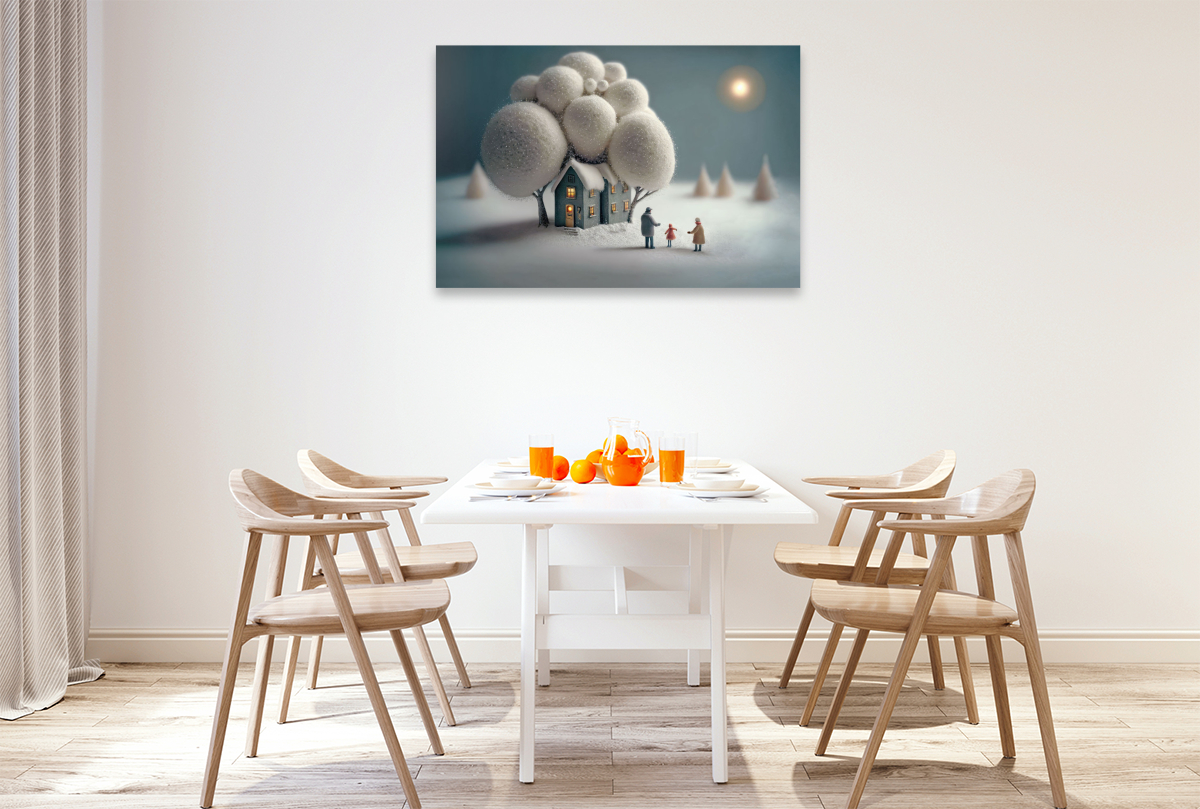 Romantic winter scene