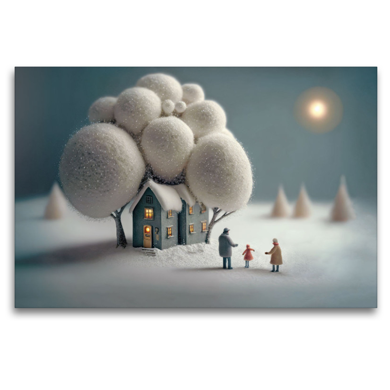 Romantic winter scene